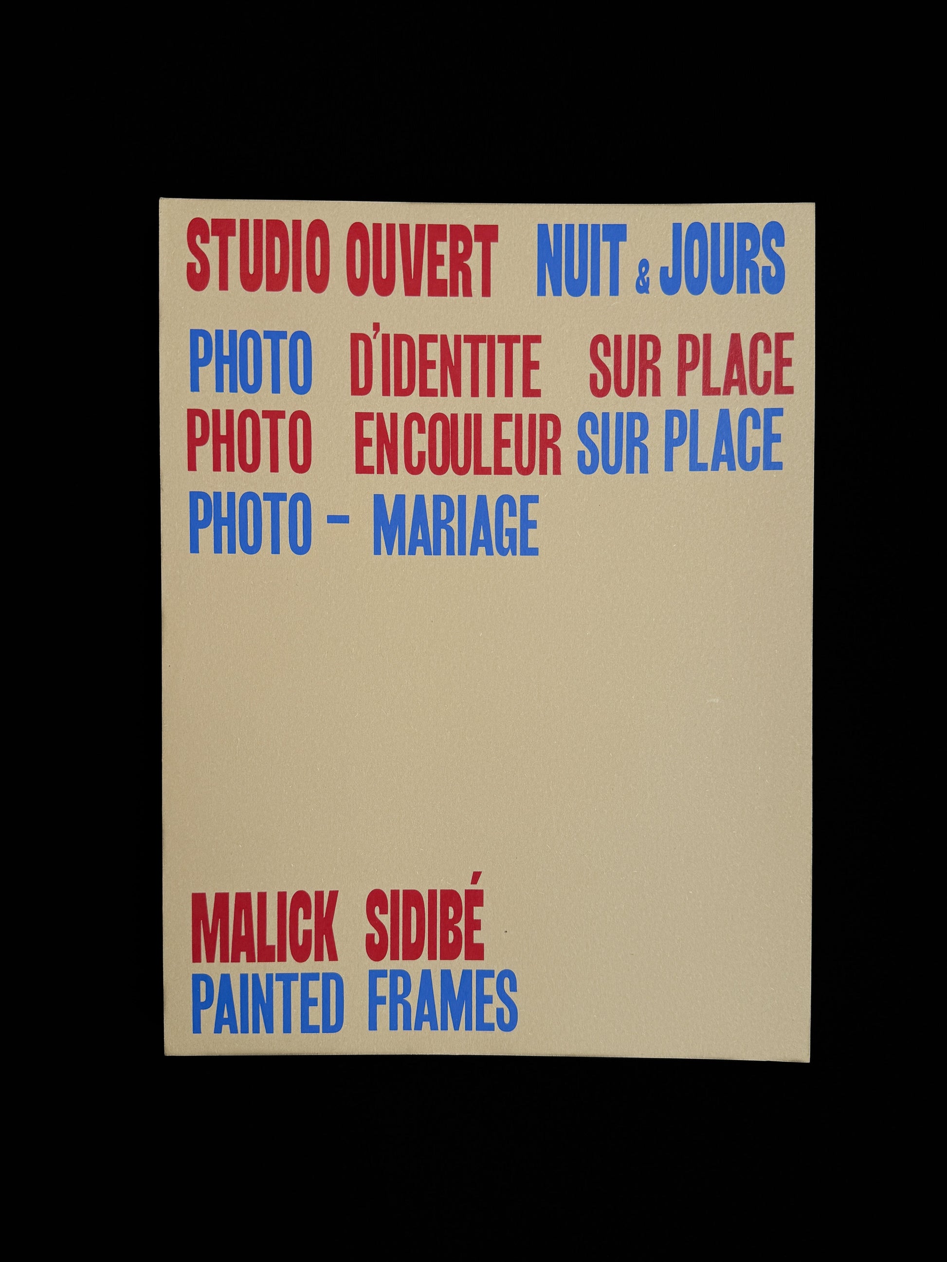 Malick Sidibé – Painted Frames Loose Joints