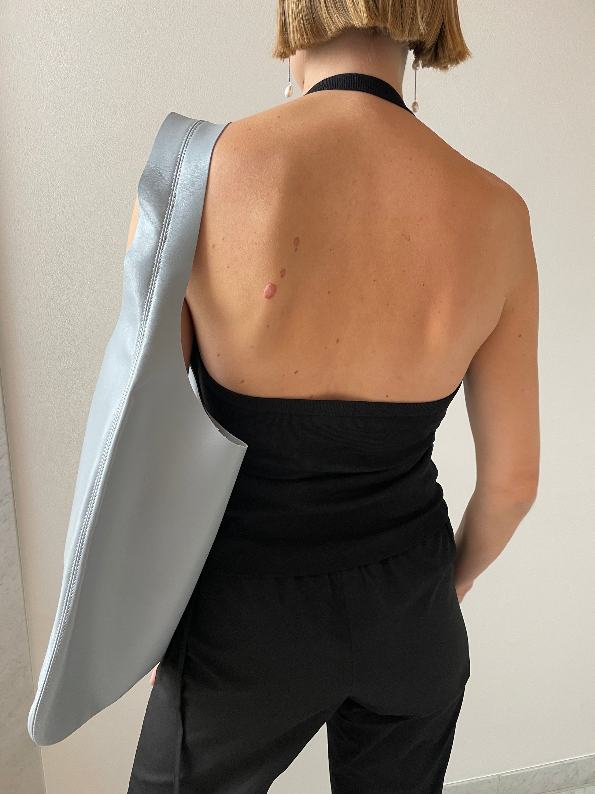 Leather Tote, Light Blue PIEN STUDIOS