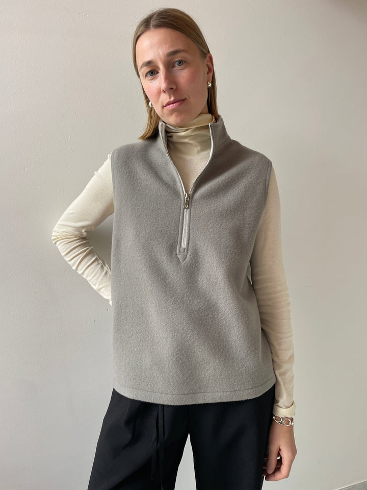 Polar Fleece Gilet, Fog RIER