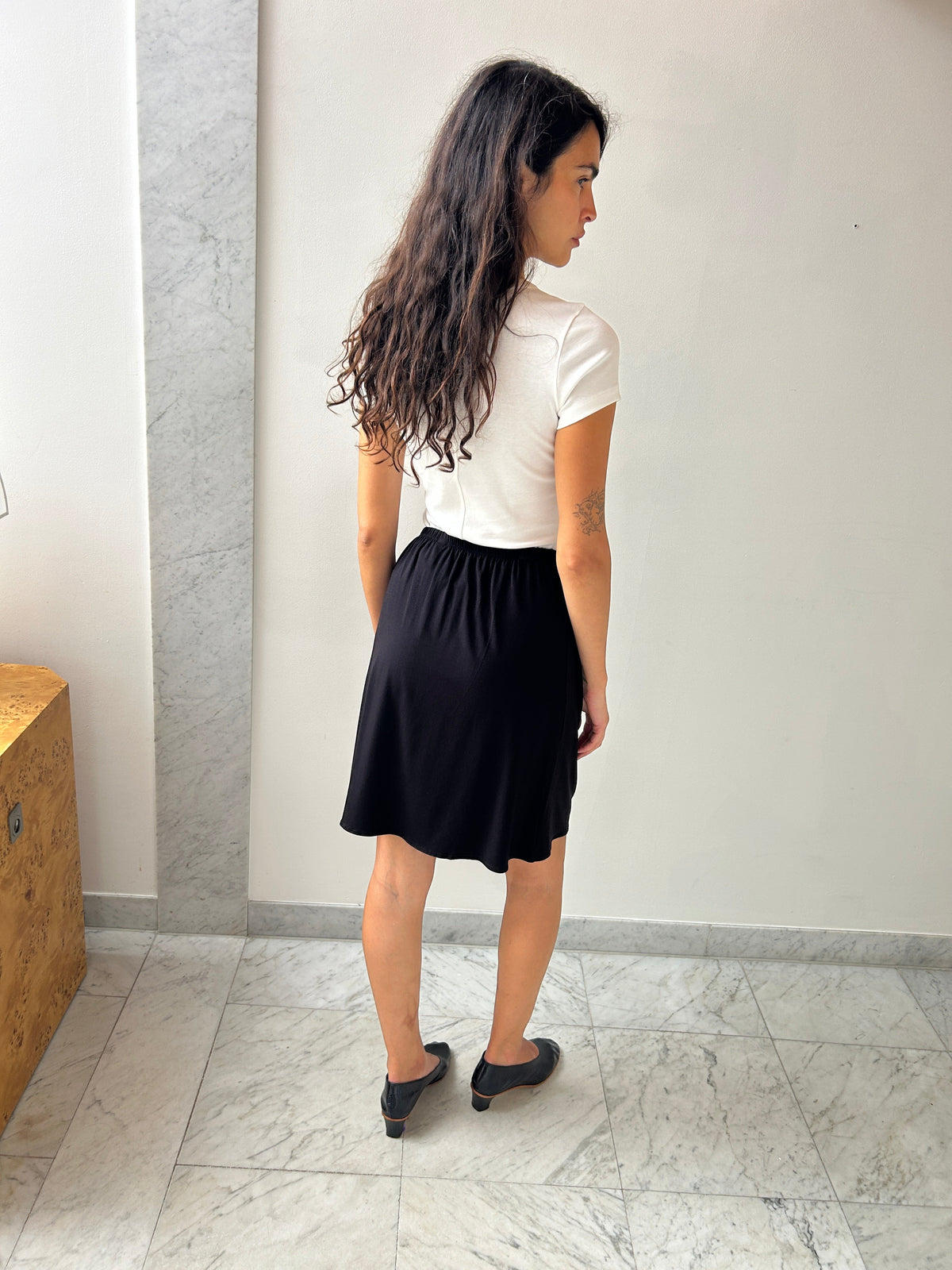 Recline Skirt, Black KYE INTIMATES