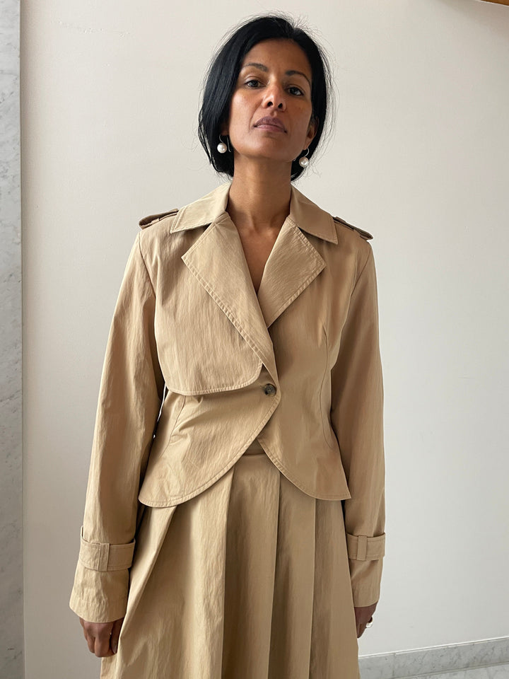 Anne Cropped Jacket, Camel Renaissance Renaissance