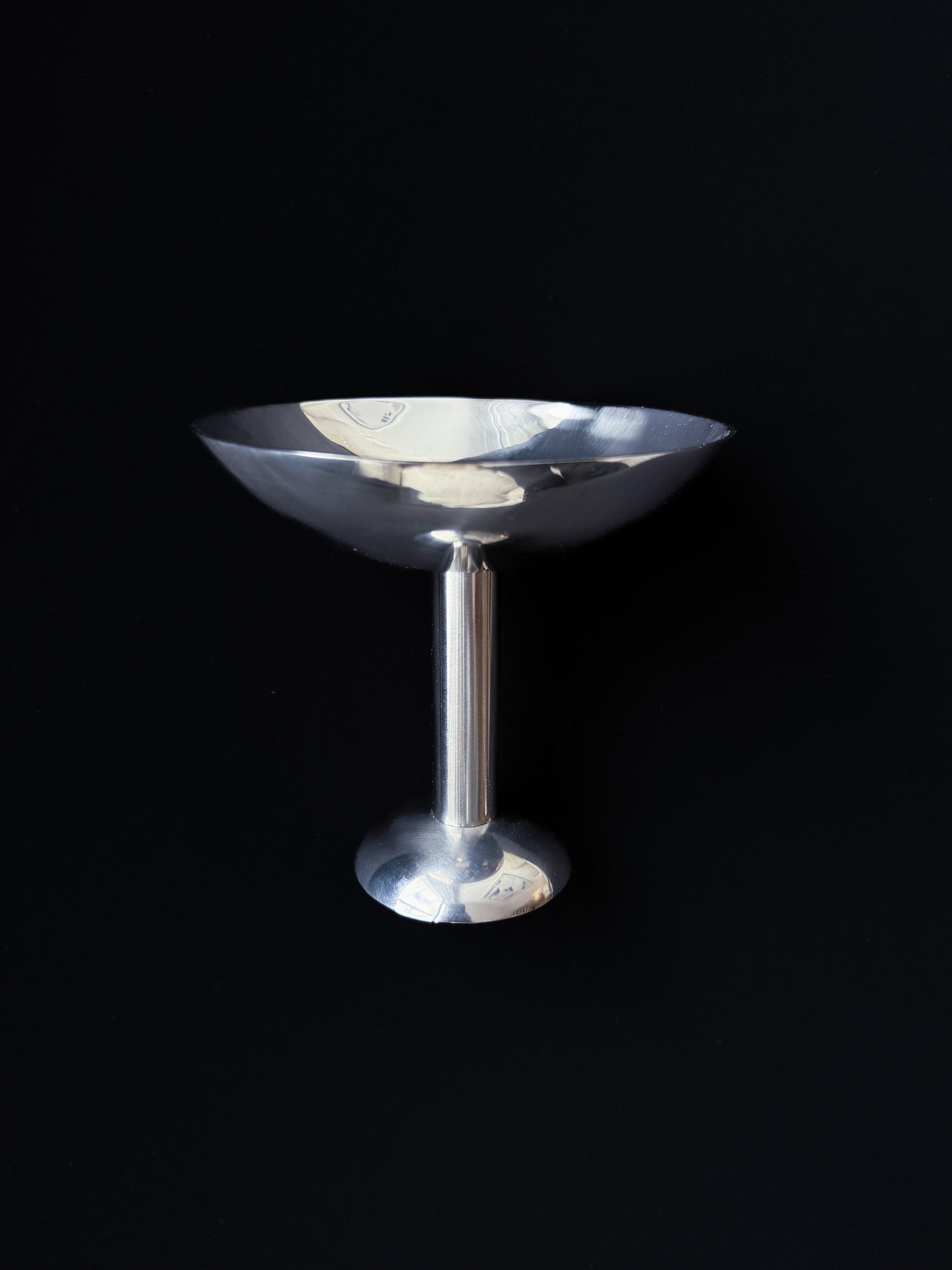 Metal Champagne Coupe Tall, Polished Stainless Steel Louise Roe