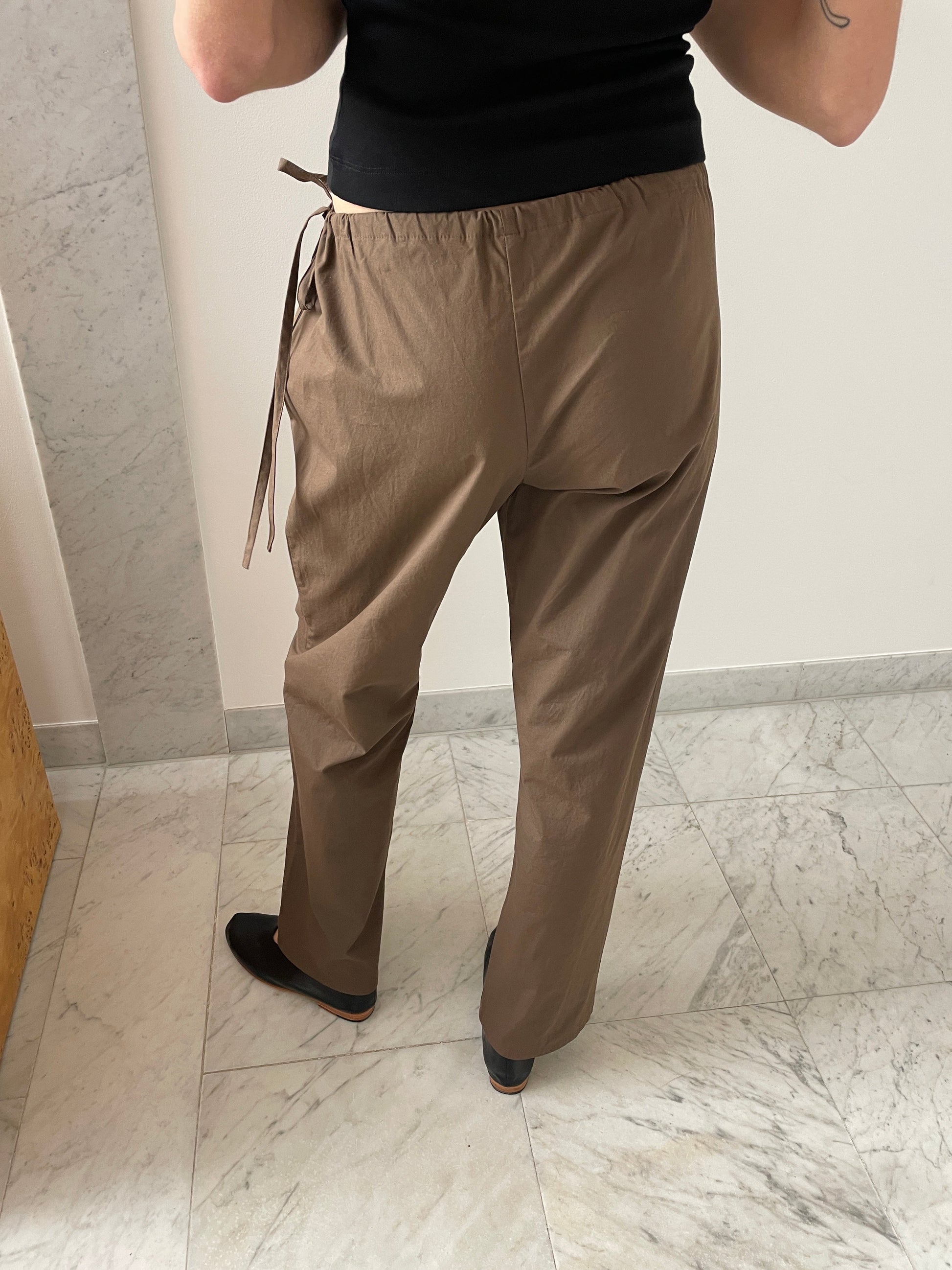 Tie Pants, Chocolate Brooke Callahan