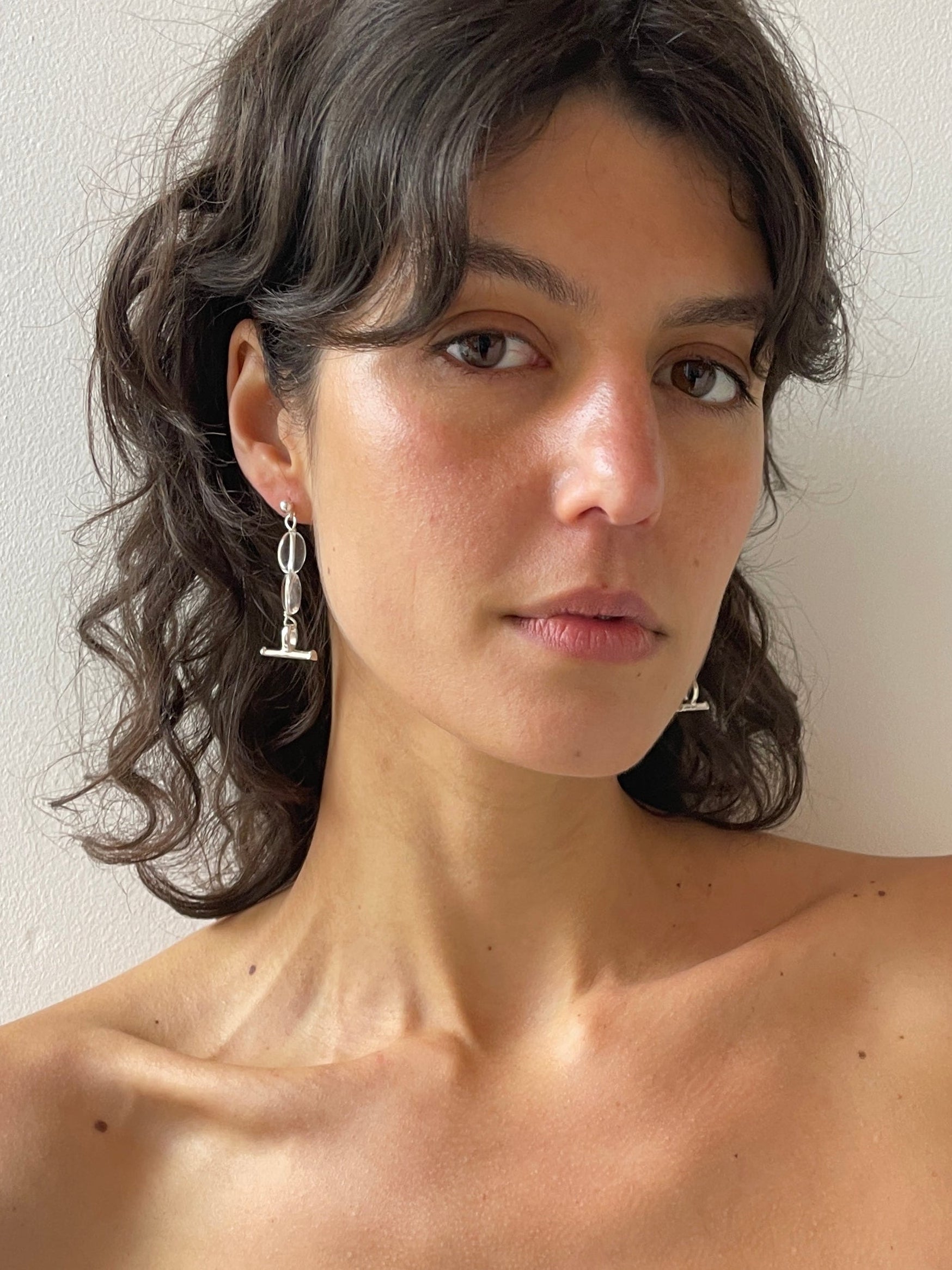 Rossi Earrings, Quartz SANTANGELO
