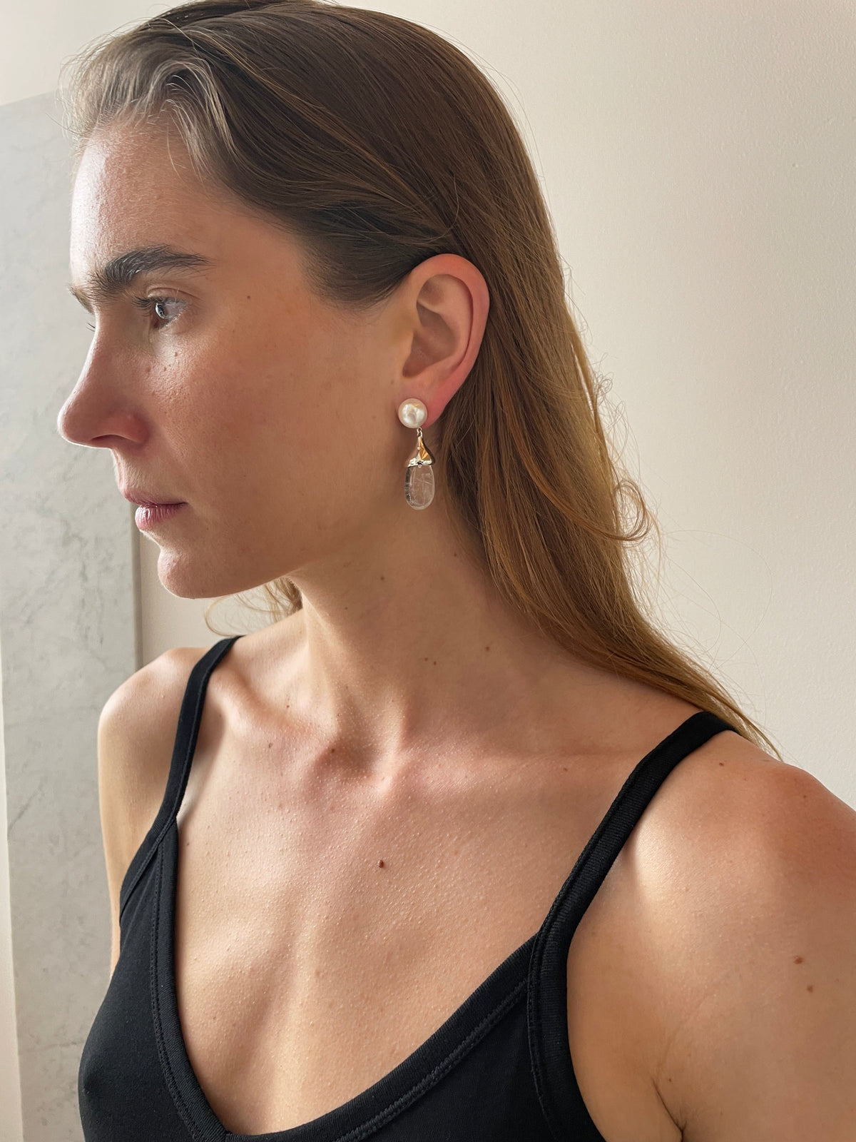 Audrey Earrings, Quartz SOPHIE BUHAI