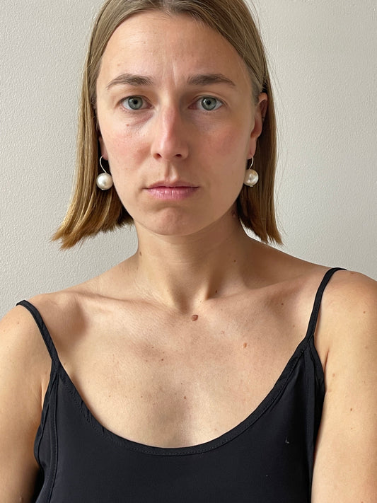 Pearl Iris Earrings, Pearl SOPHIE BUHAI