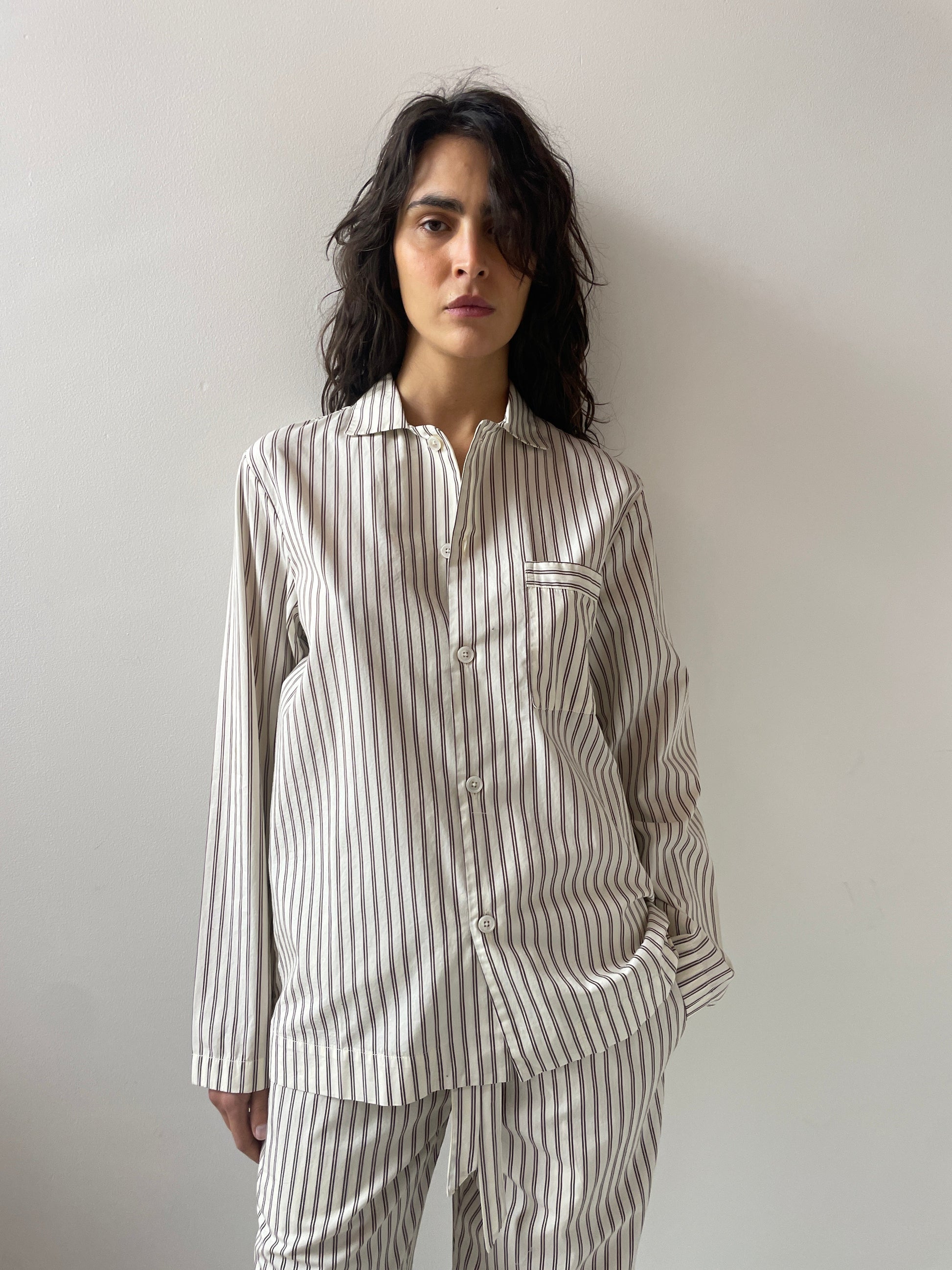 Pyjama Shirt, Hopper Stripes TEKLA