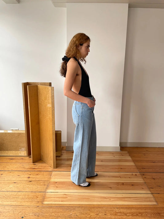 Wide Leg Jean, True Blue ECKHAUS LATTA