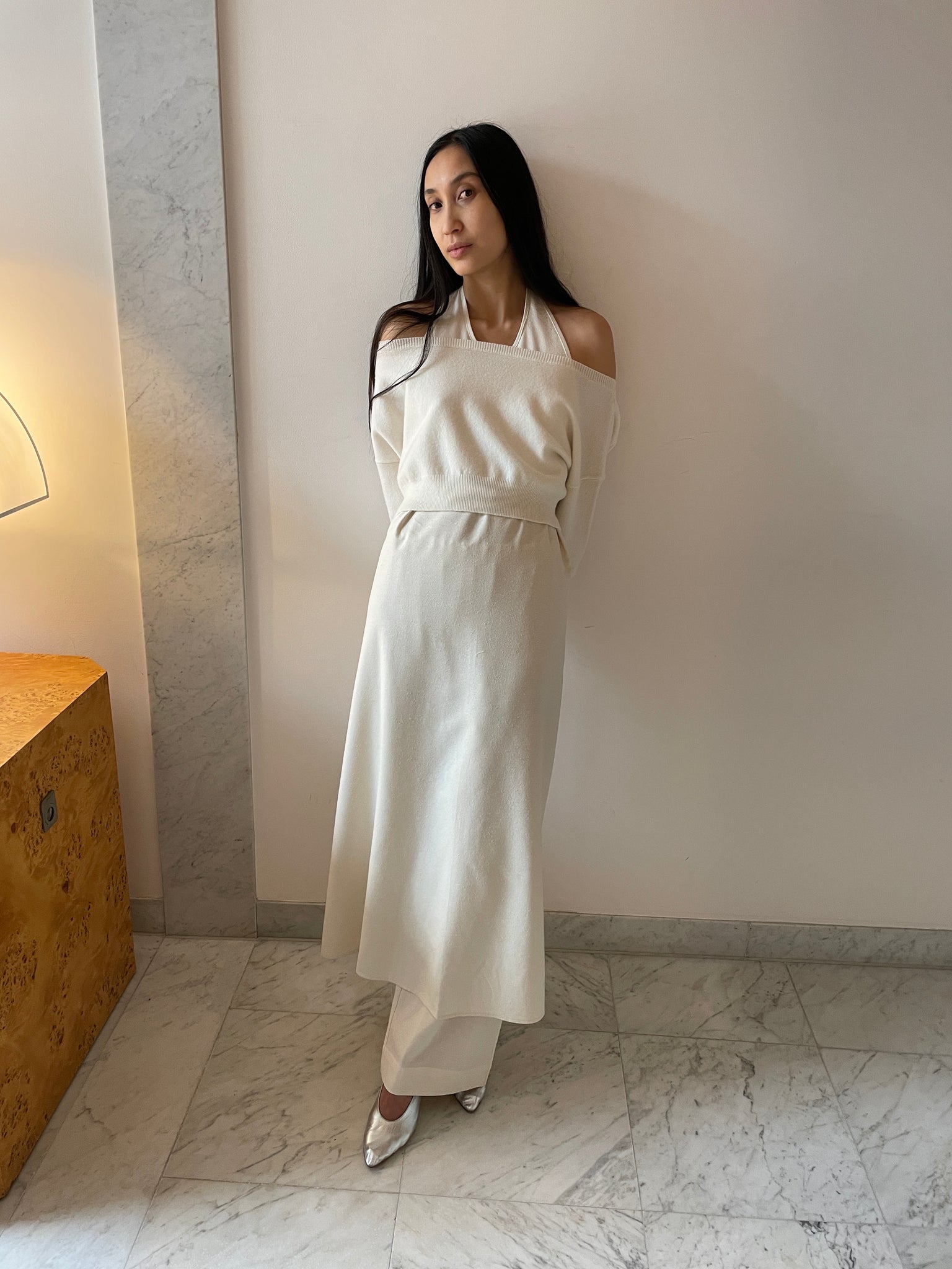 Apron Dress, Off White