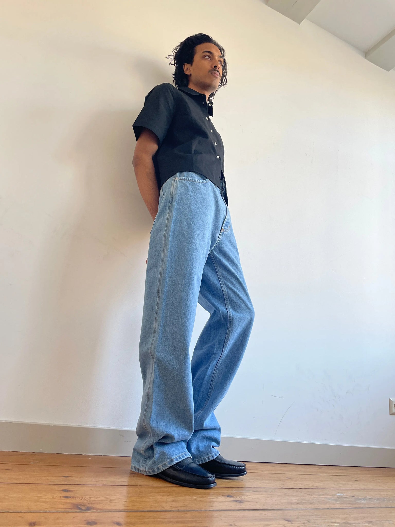 Wide Leg Jean, True Blue ECKHAUS LATTA